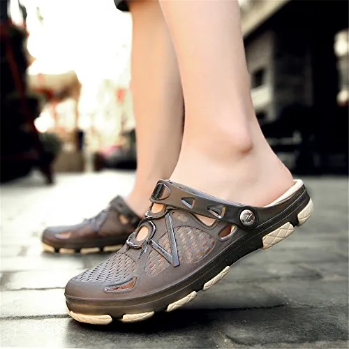 Unisex Non Slip Breathable Sport Slides（Black）