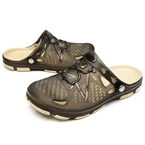 Unisex Non Slip Breathable Sport Slides（Black）