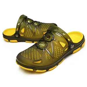 Unisex Non Slip Breathable Sport Slides（Yellow）