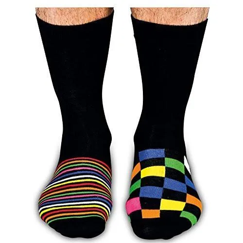 United Oddsocks Mens The Sock Exchange Brights & Stripes 6 Odd Socks Gift Set Size 6 - 11 UK