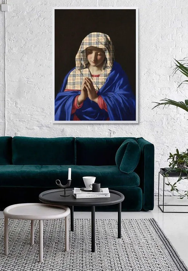 Virgin Mary Fashion Hood Print