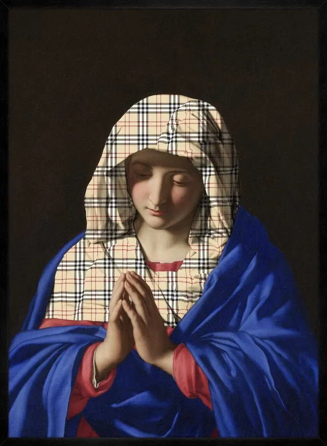 Virgin Mary Fashion Hood Print