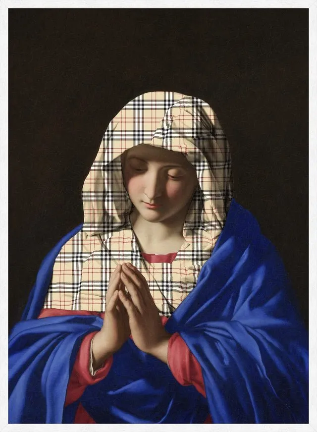 Virgin Mary Fashion Hood Print