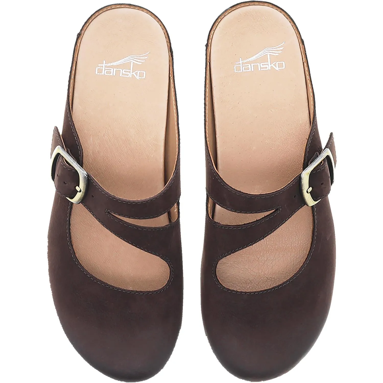 Women's Dansko Britney Chocolate Burnished Nubuck