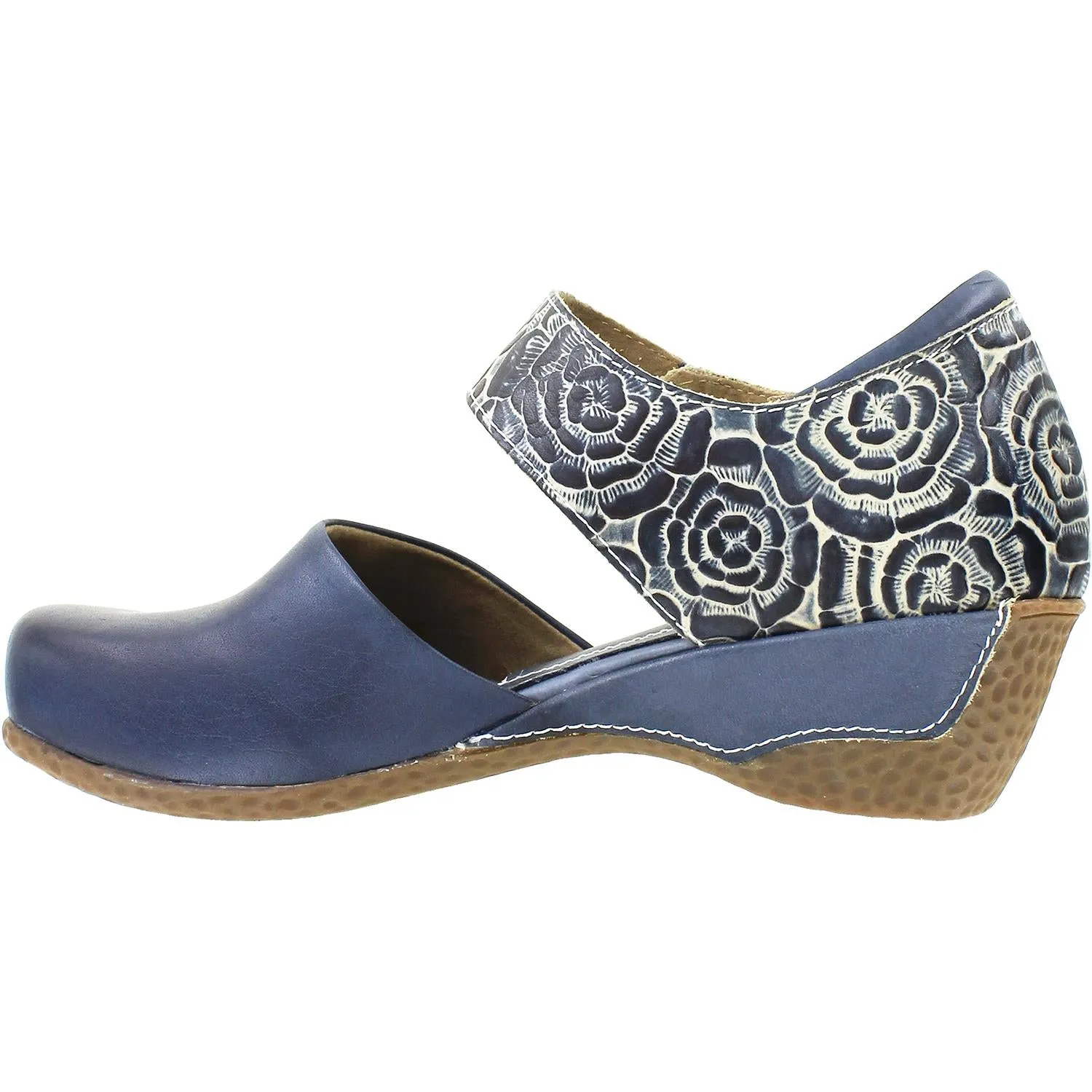 Women's L'Artiste by Spring Step Gloss-Pansy Navy Leather