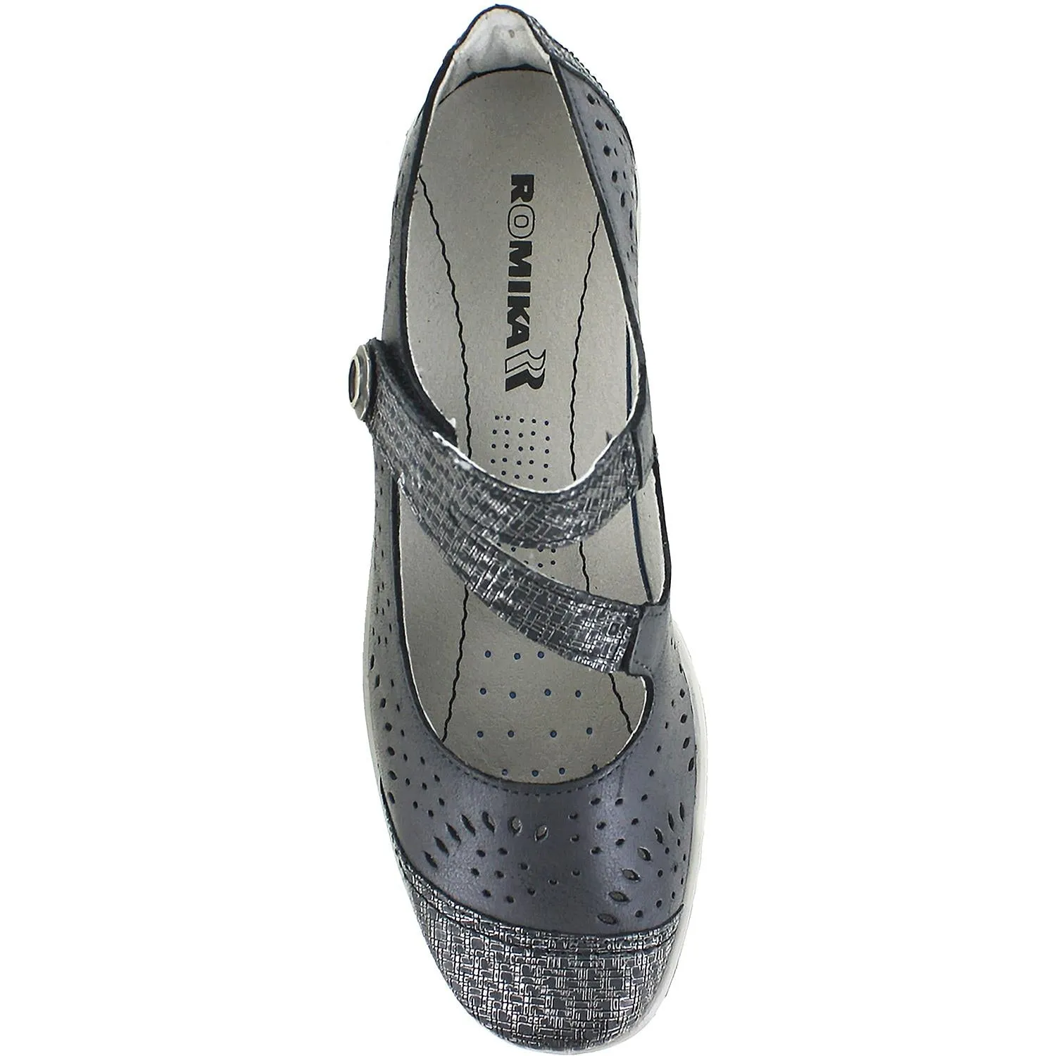 Women's Romika Cassie 55 Blue Combi Leather