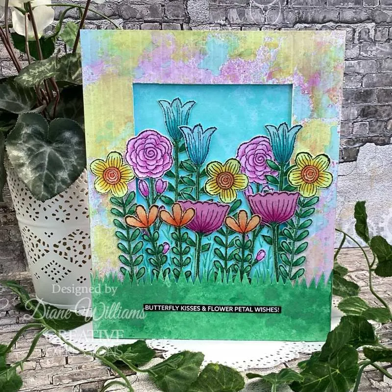 Woodware Clear Stamps 4"x 6" - Blooms For Birds - Flower Stems