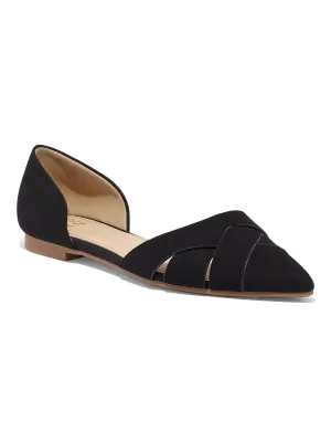 Woven Pointed-Toe Flat